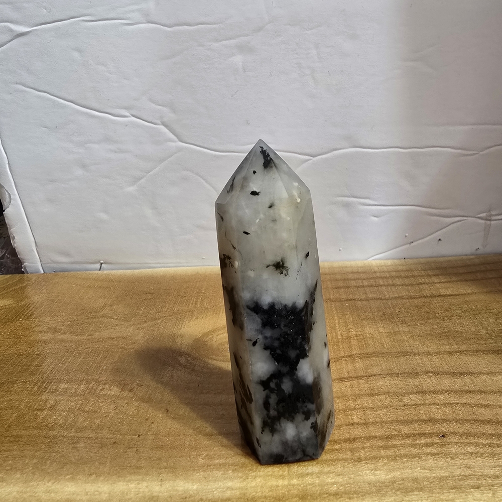 Tourmaline In Quartz Point From Brazil - Picture 3 of 4